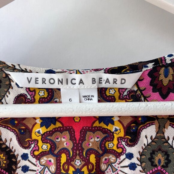 Veronica Beard Sura Printed silk Blouse – Women’s Size 6 - Picture 4 of 9